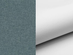 Rohová sedačka s rozkladom a úložným priestorom Ferol L - mentolová / biela
