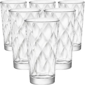 Bormioli Rocco 6-dielna sada pohárov na long drink Kaleido, 370 ml, 370 ml