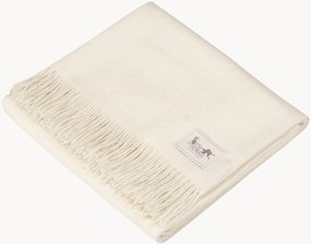 Pléd so strapcami z vlny baby alpaky