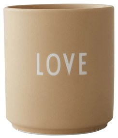 DESIGN LETTERS Porcelánový hrnček Love Beige 300 ml