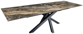 Jedálenský stôl Elegancia Keramika taupe 180-220-260 cm Mramor