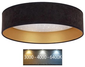 Brilagi - LED Stropné svietidlo VELVET STAR LED/24W/230V pr. 40 cm  čierna/zlatá