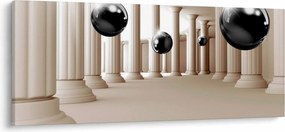 Obraz - Guľa medzi stĺpmi (120x50 cm)