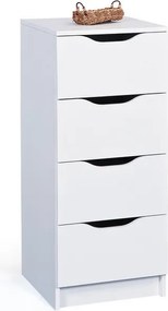Komoda so 4 zásuvkami Westphalen, biela