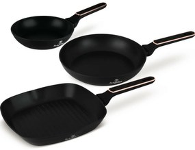 BerlingerHaus Súprava panvíc s titánovým povrchom Black Rose, 3 ks