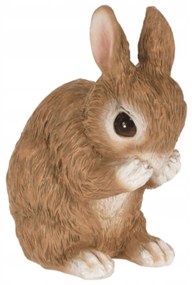 Záhradná figúrka z polyresinu Rabbit 1, 13 cm, hnedá
