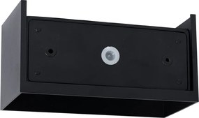 Vonkajšie nástenné svietidlo čierne vrátane LED 4-svetlá IP54 - Edwin