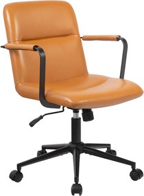 Kancelárska stolička Hilda pravá koža - hnedá