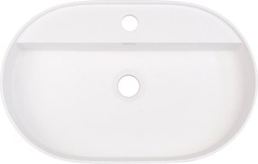 Deante Umývadlo na dosku Silia 55x35 cm - CQS AU6B, granit, alabaster