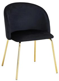 Stolička Pure 80107k čierna/zlatá