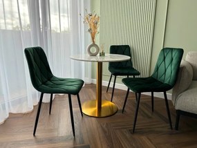 Jedálenská stolička MADISON zamatová, tmavozelená