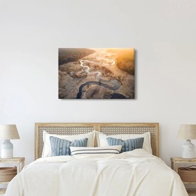 Obraz - Úsvit nad meandrami (90x60 cm)
