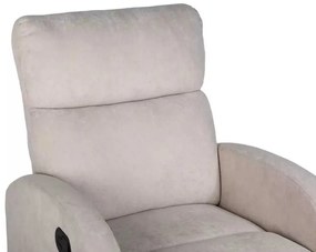 LuxuryForm DESIGN Televízne kreslo BRUNO otočné s polohovaním - béžové