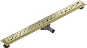 Mexen Flat 360° M12 sprchový žľab 90 cm, zlatá matná, 1A21090-40