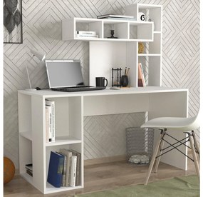 PC stolík Carla (biela). Akcia -18%. Vlastná spoľahlivá doprava až k Vám domov. 1088248