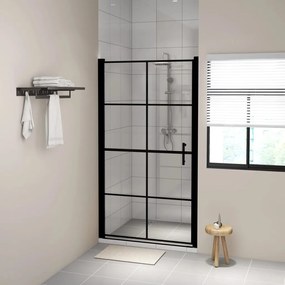 Sprchové dvere čierne 100x178 cm tvrdené sklo 148892