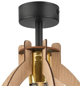 Prisadený luster LANDO 1xE27/15W/230V dub