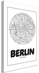 Artgeist Obraz - Retro Berlin (1 Part) Vertical Veľkosť: 20x30, Verzia: Na talianskom plátne