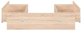 Zásuvky pod posteľ BRW Nepo Plus 160 cm (dub sonoma) (3ks). Vlastná spoľahlivá doprava až k Vám domov. 1098333