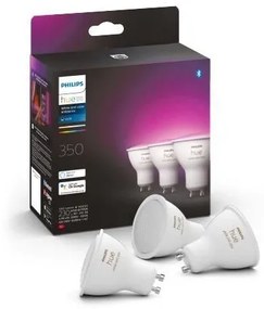 PHILIPS HUE Múdra LED stmievateľná žiarovka HUE s funkciou RGB, GU10, 4,3 W, 350lm, teplá biela-studená biela, 3