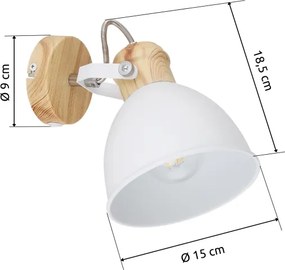 Globo 54018-1 - Nástenné bodové svietidlo WIHO 1xE27/40W/230V