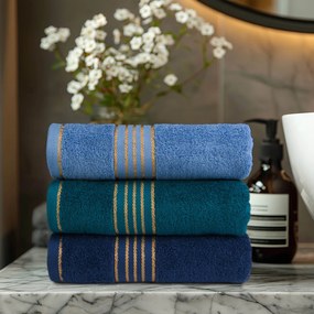 BAVLNENÝ UTERÁK TIWANO 50X90 CM SVETLOMODRÁ