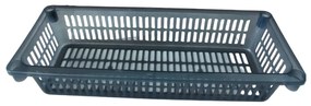 Úložný kôš, box a organizér extra hlboký 50 cm x 20 cm INVA, sivý