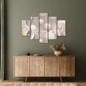 Obraz - Zakliate labute (150x105 cm)