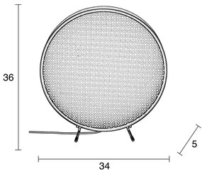 Béžovo-čierna stolová lampa Zuiver Sien