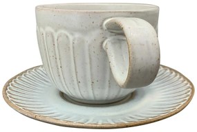 Keramická šálka s podšálkou Grau 190 ml