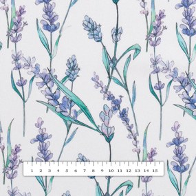 Biante Dekoračný záves TF-088 Levandule na bielom 140x260 cm