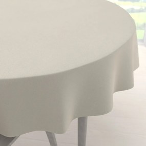 Biante Veľký dekoračný okrúhly obrus BKU-110 Slonová kosť Ø 250 cm