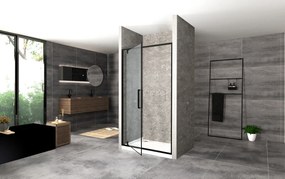 Sprchové dvere MAXMAX Rea RAPID swing 100 cm - čierne