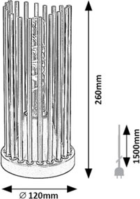 Rabalux ROXAS stolná lampa 74021