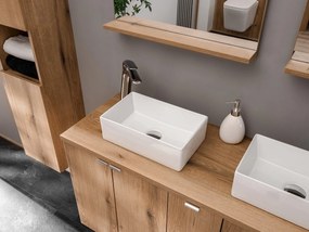 Koupelnová sestava Nova Gaja s deskou, umyvadlem a skříňkami 50 cm dub coast evoke