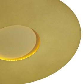 Moderné stropné svietidlo zlaté 60 cm vrátane LED s 3-stupňovým stmievaním - Morning