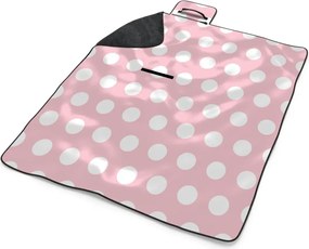 Sablio Plážová deka Biele bodky: 200x140 cm