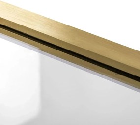Rea Rapid Slide, 3-stenný sprchovací kút s posuvnými dverami 160(dvere) x 90(stena) x 195 cm, 6mm číre sklo, zlatý matný profil, KPL-09481