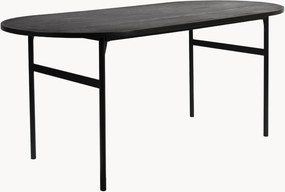 Oválny jedálenský stôl's doskou v drevenom vzhľade Marcio, 180 x 80 cm
