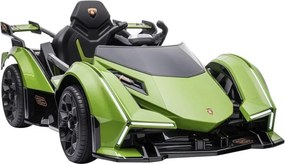 LEAN CARS Elektrické autíčko Lamborghini GT HL528 LED svetlá MP3 zelené