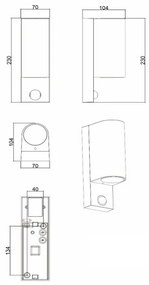 Lucide 69803/02/30 -Vonkajšie svietidlo so senzorom ZARO 2xGU10/7W/230V IP65 čierna