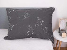 Bavlnená obliečka na vankúš Renforcé 70 × 90 cm – Birds origami
