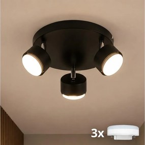 Brilagi - LED bodové svietidlo MONO 3xGX53/30W/230V čierne