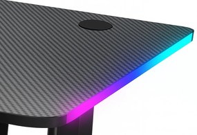 Herný stôl BR02 čierny 140 cm