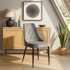 PROXIMA.store - Čalúnená jedálenská stolička CORK FARBA: sivá