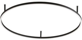 Ideal Lux - LED stropno svetilo ORACLE SLIM LED/53W/230V 3000K, premer 90 cm, črno