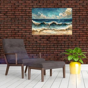 Obraz - Maľba mora (90x60 cm)
