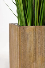 Kvetináč BLOCK, drevo akácie, výška 90 cm, hnedý