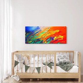 Obraz - Farebná abstrakcia (120x50 cm)