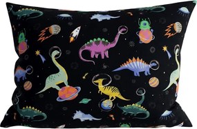 Obliečka na vankúš z mikrovlákna DINO SPACE 50x70 cm, farebný